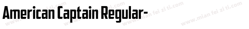 American Captain Regular字体转换